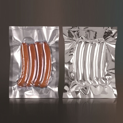 Customized Food Grade Plastic, Pure Aluminum, Transparent 3-Side Sealed Vacuum Bag, Steaming Bag, Food Storage Packaging