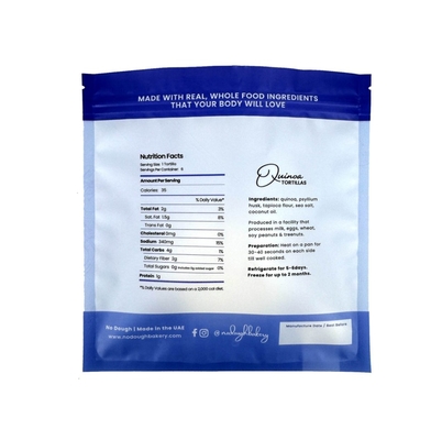 Wholesale Custom Printing Three Sided Sealed Bag, Food Grade Polyethylene Plastic Bag, With Window And Reusable Biscuit Zipper