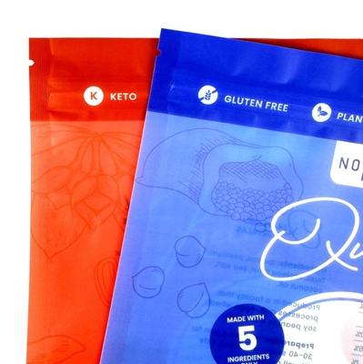 Wholesale Custom Printing Three Sided Sealed Bag, Food Grade Polyethylene Plastic Bag, With Window And Reusable Biscuit Zipper