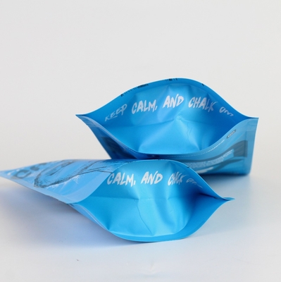 Customized High Barrier Matte Powder Pen Ball Packaging Bag With Zipper And Aluminum Foil Upright Bag