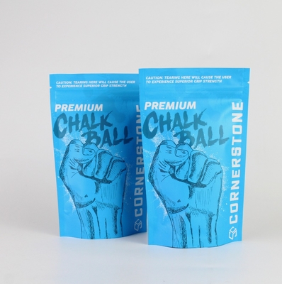 Customized High Barrier Matte Powder Pen Ball Packaging Bag With Zipper And Aluminum Foil Upright Bag
