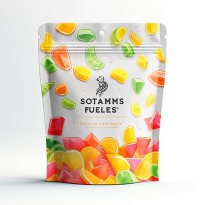 Laminated Material Eco-Friendly Gummy Bag Upright Bag Packaging 100% Recyclable High-Quality Moisture-Proof