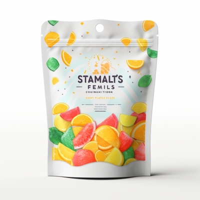 Laminated Material Eco-Friendly Gummy Bag Upright Bag Packaging 100% Recyclable High-Quality Moisture-Proof