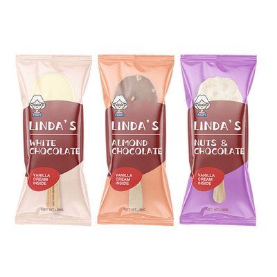 Custom Printed Food Packaging Plastic Roll Film Ice Cream Packaging Aluminum Foil Laminated Roll Film