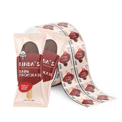 Custom Printed Food Packaging Plastic Roll Film Ice Cream Packaging Aluminum Foil Laminated Roll Film