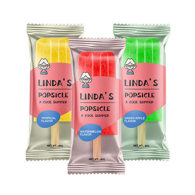 Custom Printed Food Packaging Plastic Roll Film Ice Cream Packaging Aluminum Foil Laminated Roll Film