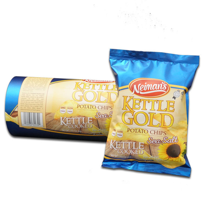 Customized Printed High Barrier Aluminum Foil Metallic Laminated Roll Film Plastic Potato Chips Packaging Bag Rollstock