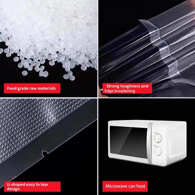 Commercial Custom Grade Plastic Packaging Bag, 3-Side Heat Sealed Sealer, Textured Bag, Embossed Vacuum Packaging Bag, Food, Meat, Nuts