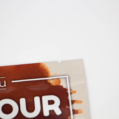 Customized Three Side Seal Pouch For Dry Food Packaging With Tear Notch/Spout/Zipper And Durable Materials For Dry Food