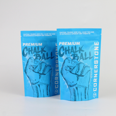 Customized High Barrier Matte Powder Pen Ball Packaging Bag With Zipper And Aluminum Foil Upright Bag