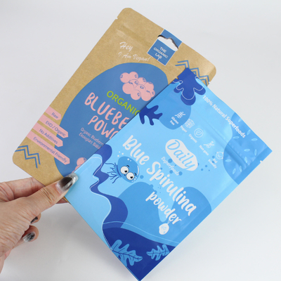 Wholesale Custom Logo Upright Bag, Food Grade Packaging Bag, Resealable Powder Packaging Bag
