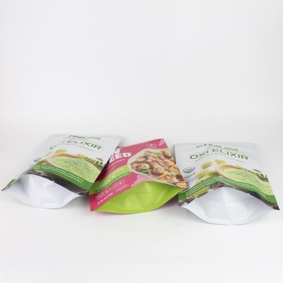 Customized Digital Printing Anti Odor Polyester Film Food Packaging Bag With Zipper, Used For Snack And Coffee Powder Products
