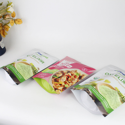 Customized Digital Printing Anti Odor Polyester Film Food Packaging Bag With Zipper, Used For Snack And Coffee Powder Products