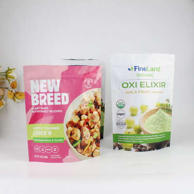 Customized Digital Printing Anti Odor Polyester Film Food Packaging Bag With Zipper, Used For Snack And Coffee Powder Products
