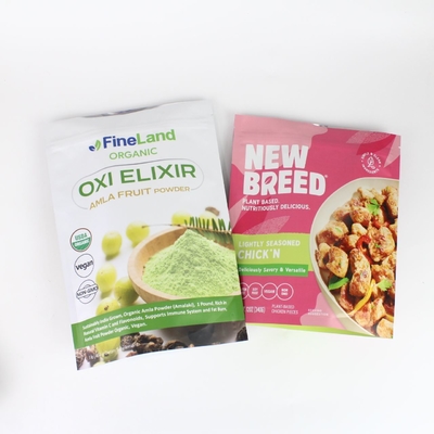 Customized Digital Printing Anti Odor Polyester Film Food Packaging Bag With Zipper, Used For Snack And Coffee Powder Products
