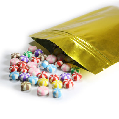 Glossy Surface CMYK Plastic Packaging Pouches With Semi Aluminum Material  
