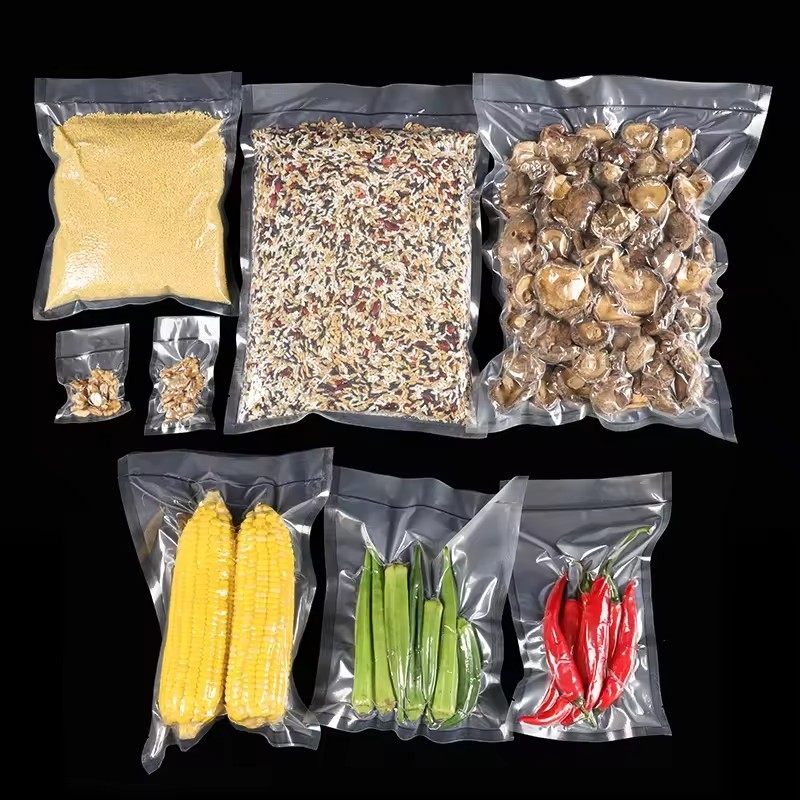 Transparent Vacuum Food Packaging Embossed Nylon Fresh-Keeping Packaging Bag Food And Fruit Gravure Printing Surface