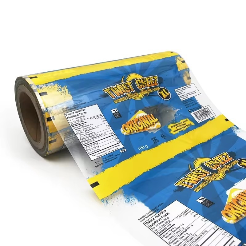Custom Print Food Grade Plastic Film Roll Wrapping Machine Auto Packing Perfume Cheese Powder Food EVOH PE Material Tran