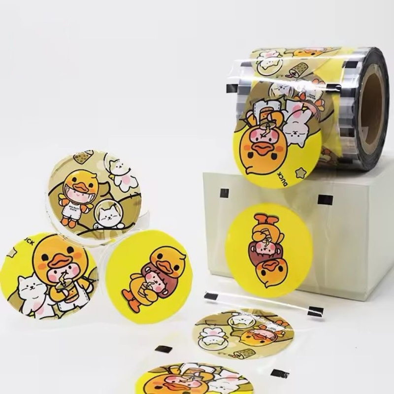 Custom Bubble Tea Sealing Film Plastic Cup Paper Sealing Film For PP Cup Paper Cup