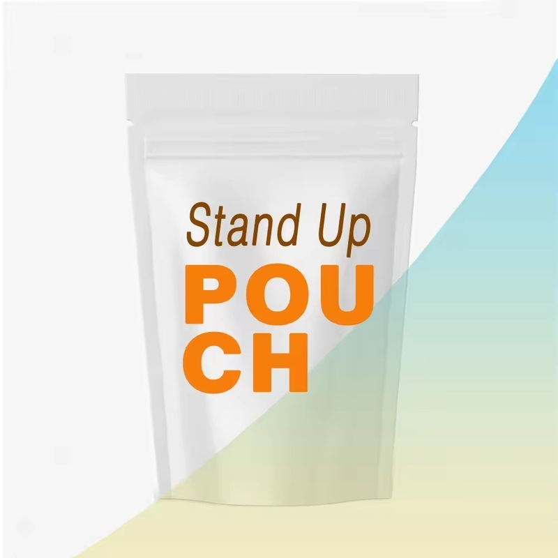 OEM Custom Printed Standing Up Ziplock Pouch Resealable Aluminium Foil Mylar Bag With Zipper For Food Bag