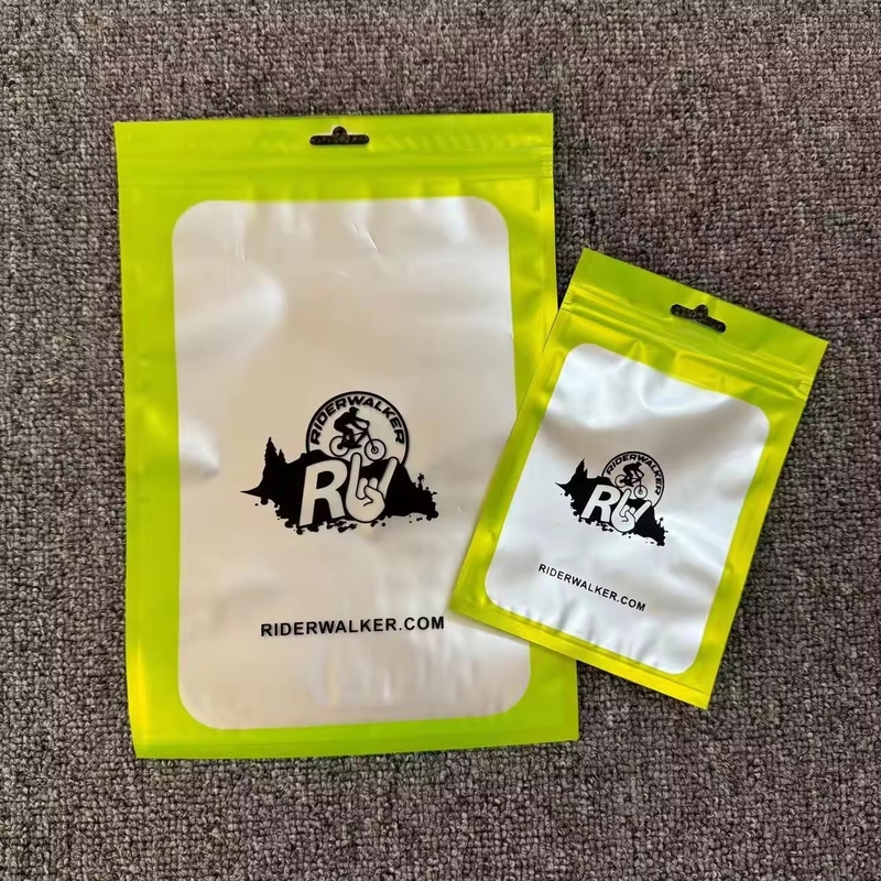 100 Pieces Mylar Smell Proof Resealable Bags With Clear Window Zip Lock Closure Jewelry Transparent Plastic Bag