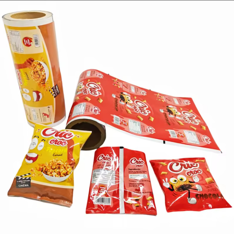 Plastic Printed Packaging Sachet Hot Lamination Food Snack Pouch BOPP PET Aluminum CPP PE Potato Chip Sealed Film Roll