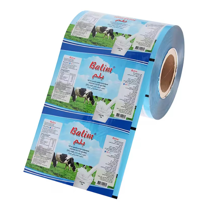 Flexible Laminated Aluminum Plastic Film Roll Food Packaging For Milk Spice Powder Packing Tea Sugar Sealing Film