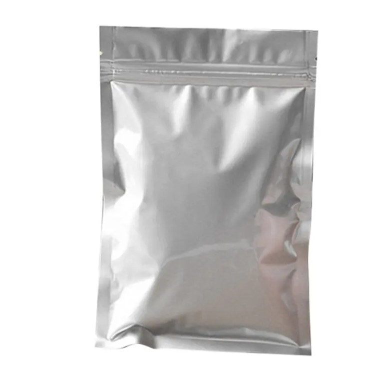 Hotsale Food Grade Resealable Plastic Sealing Zipper Silver Pouch Mylar Zip Lock Packaging Print Custom Aluminum Bag