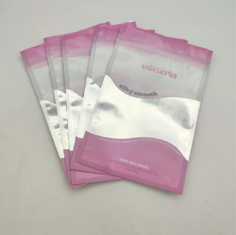 Wholesale Custom Logo Zipper Three-Side Sealing Plastic Pouching Recyclable Pouch Bags Packaging 3 Side Seal Bag