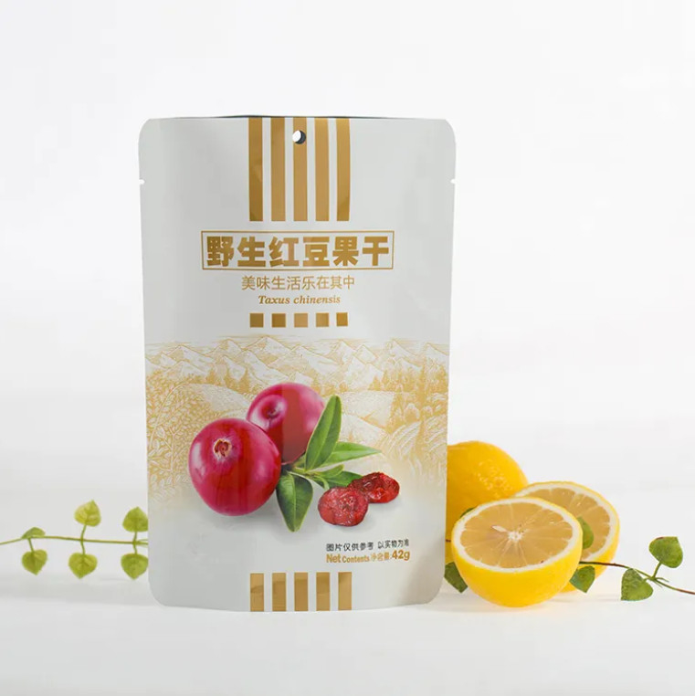Custom Print Matt Aluminum Foil Plastic Sachet Food Packaging Fruit Doypack Zipper Bags Stand Up Pouch Food Bags