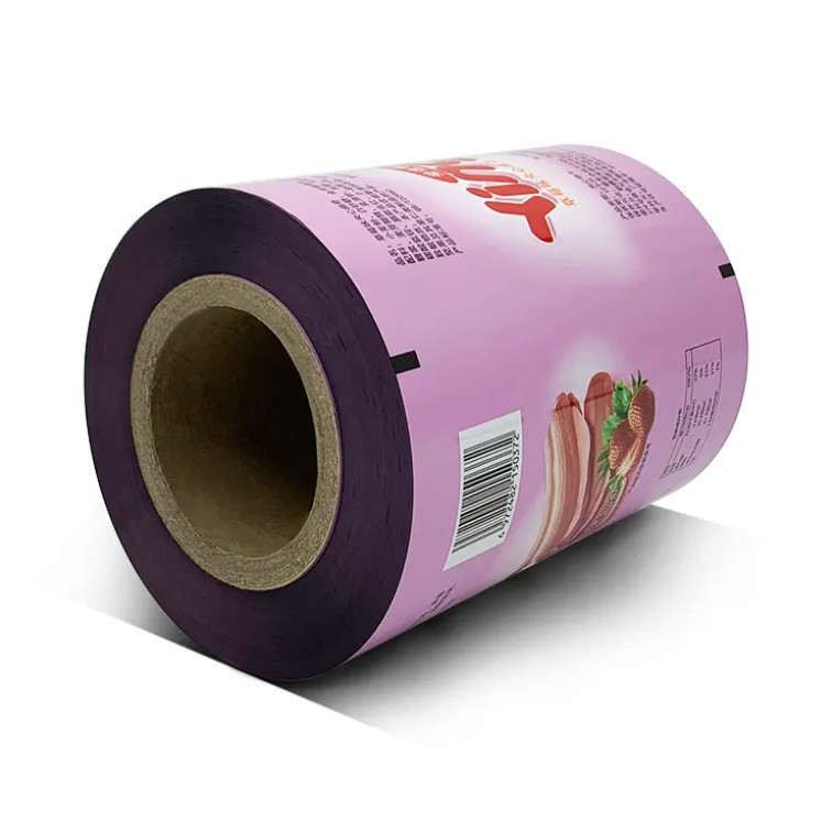 Food Grade Flexible Packaging PET Laminating Film Plastic Laminated Film Roll Form Printed Moisture Proof Customized Soft