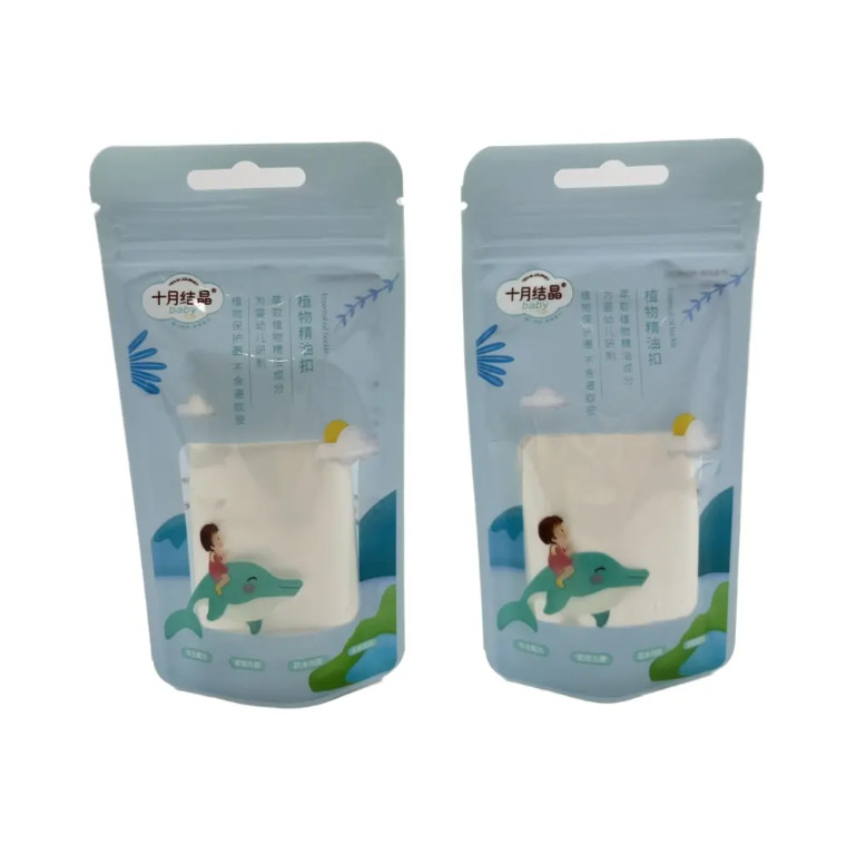 Thickened Sealed Bag Custom Size Plant Essential Oil Buckle Zipper Bag Tear Easy Tear Stand Alone Bag