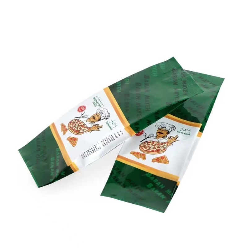 Custom Printed Matte Side Gusset Aluminum Foil Mylar Bag Yeast Food Packaging Plastic Bags