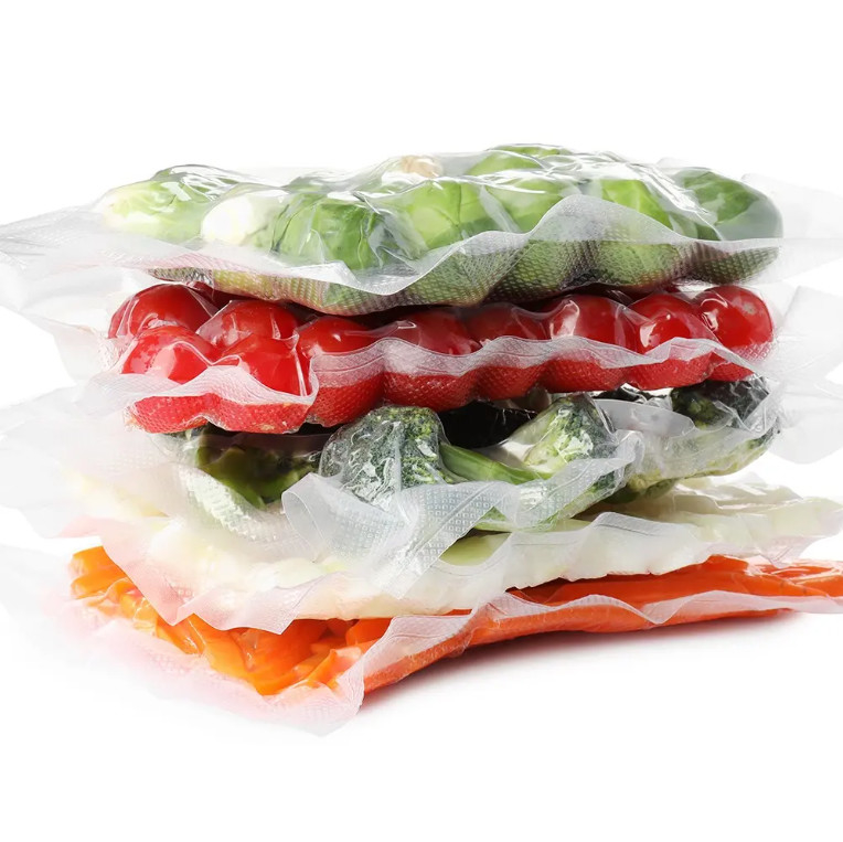 Custom 30x30cm Storage Saver Frozen Food Packaging Bag Transparent Plastics Nylon Vacuum Seal Bags For Food Meat Fish And Nuts