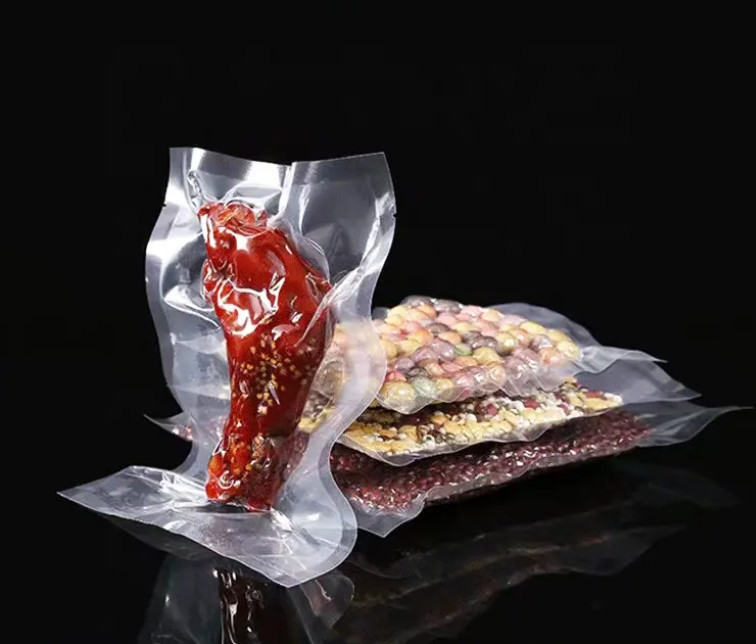 Wholesale 3 Side Sealed Vacuum Packing Bag Factory Price Food Grade Nylon Retort Pouch For Frozen Food With Tear Notch