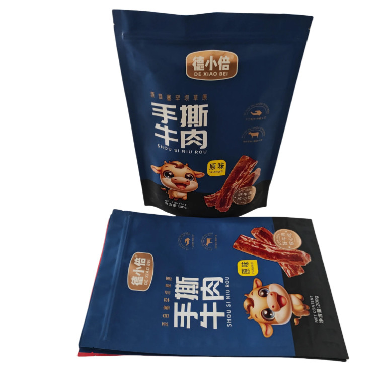 PET/VMPET/PE Matte Vertical Zipper Bag With UV Printing High For Barrier Design Food Grade Feature