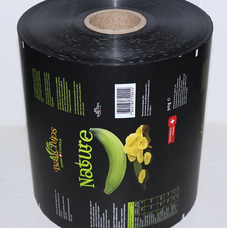 Customized Heat Sealed Flexible Packaging Film For Snack Food, Potatoes, Corn Tortillas, Cornmeal, Banana Slices