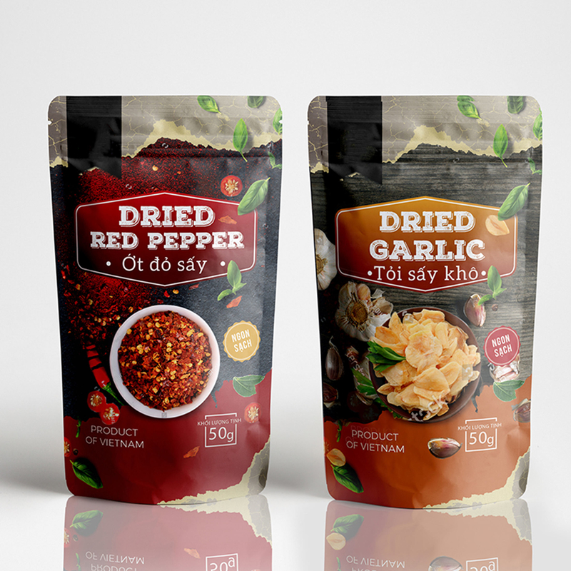 Spice Packaging Bag Plastic Packaging Seasoning Paprika Food Packaging Bag Sealed Zipper Stand Up Pouch