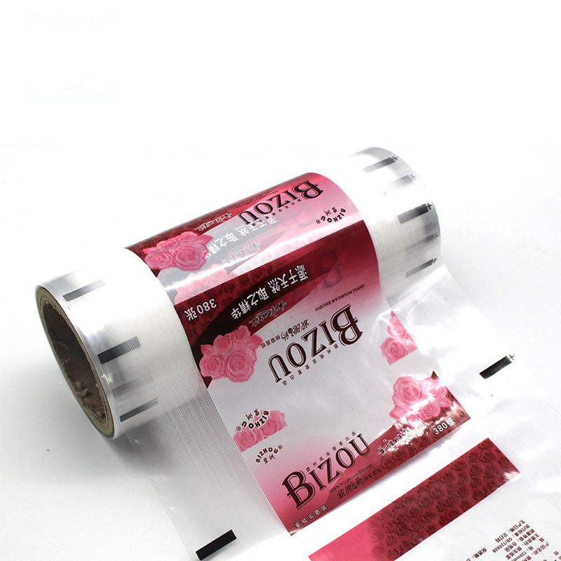 PET CPP 57 Microns Packaging Film Rolls , Printed Cup Sealing Film