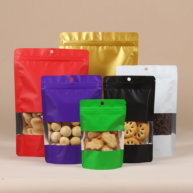 Cookies Packaging Matte Stand Up Pouch k Smell Proof Mylar Plastic With Window