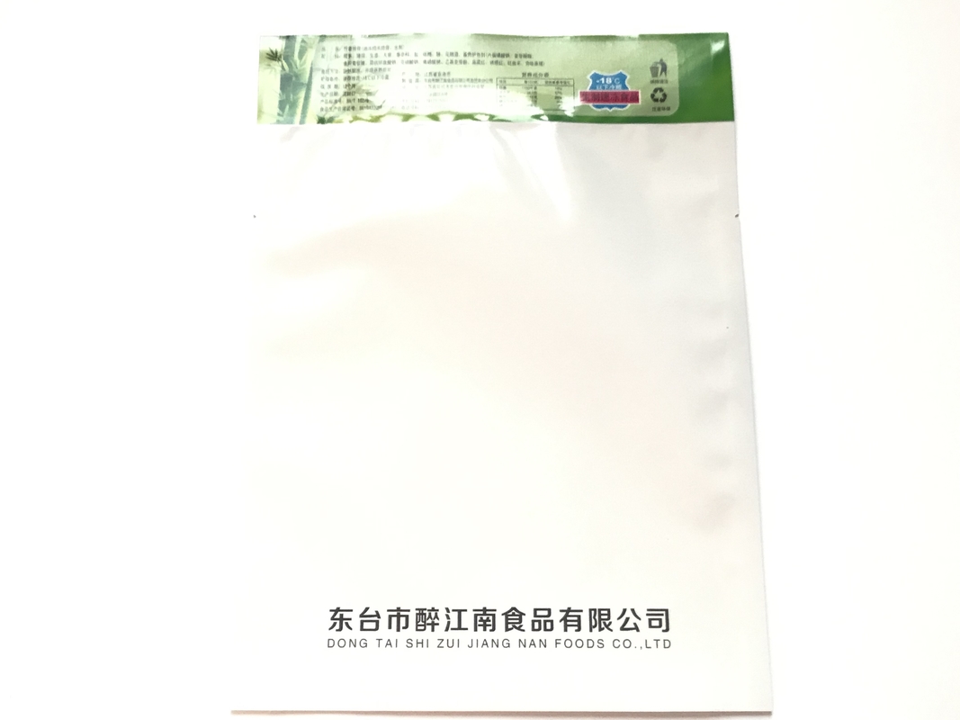 Biodegradable Kraft Eco Three Side Heat Seal Bag Tea Packaging Customized
