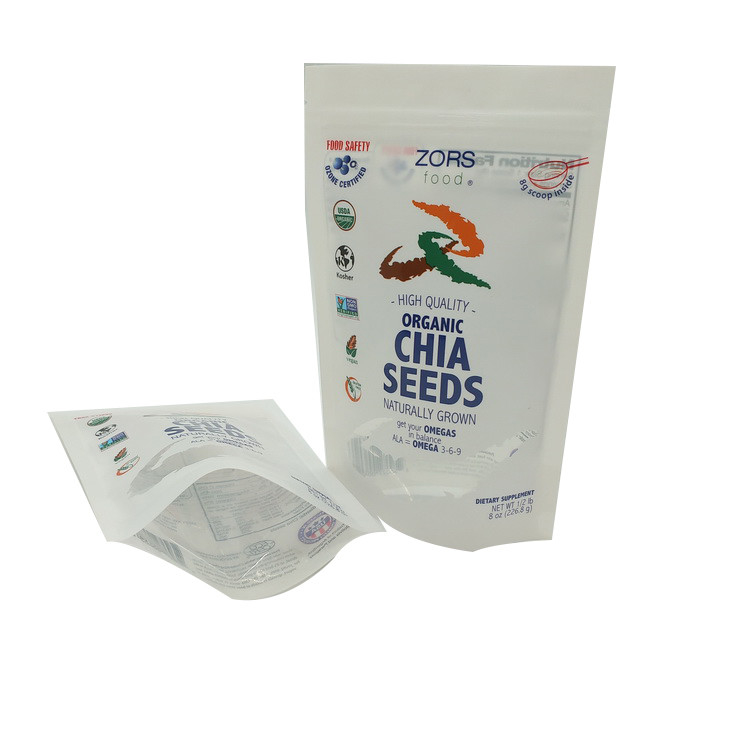 plastic packaging pouches Heat Seal Food Plastic Packaging Pouches With Zipper